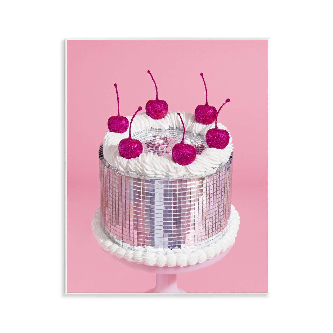 Stupell Industries Disco Pattern Cake Wall Plaque Art Design by LISH Creative